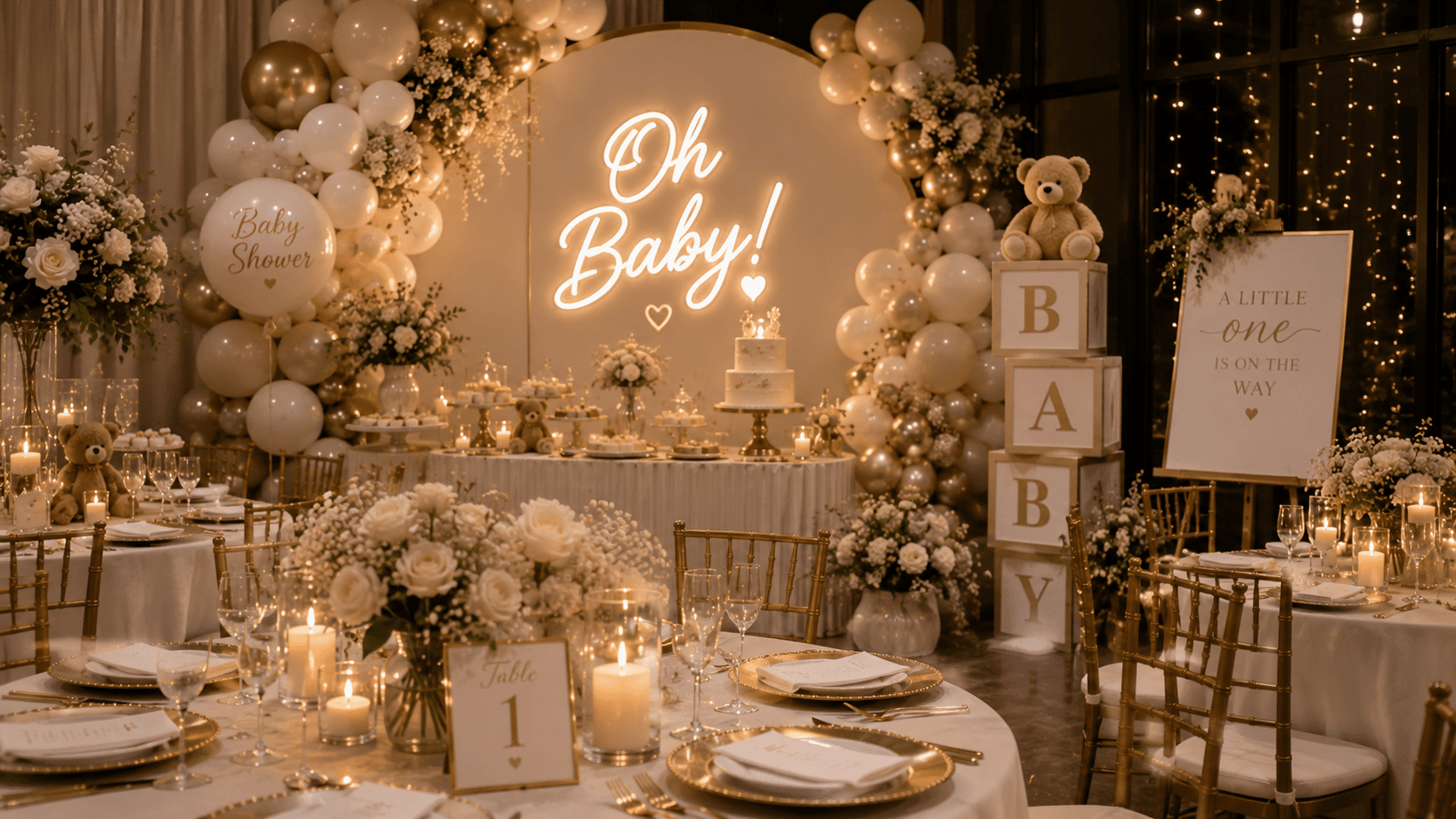 Baby Showers custom cake by Monarch & Grain Co.