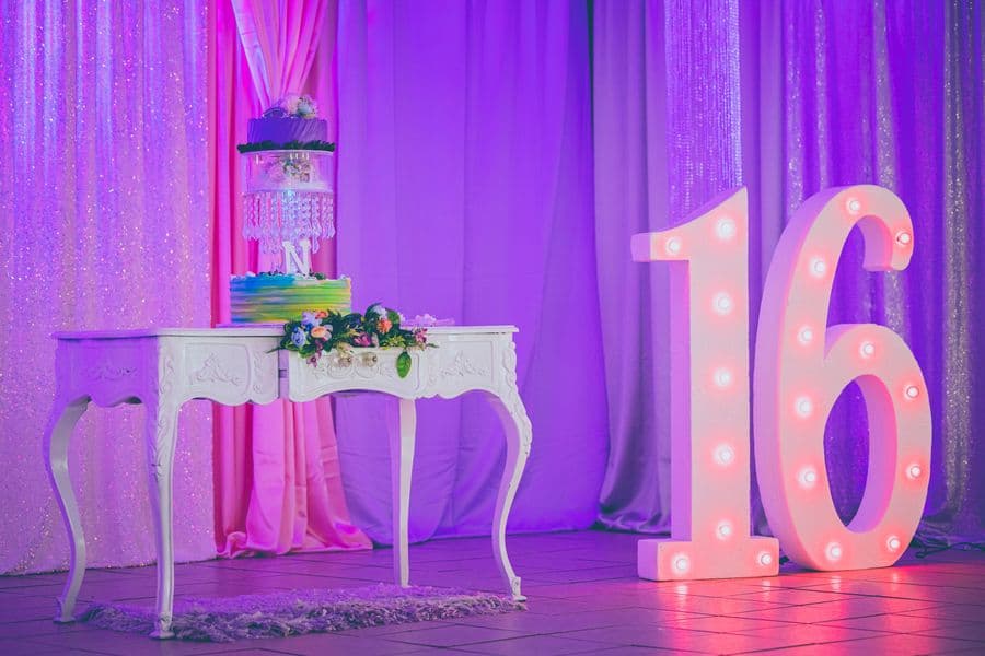 Sweet 16 custom cake by Monarch & Grain Co.